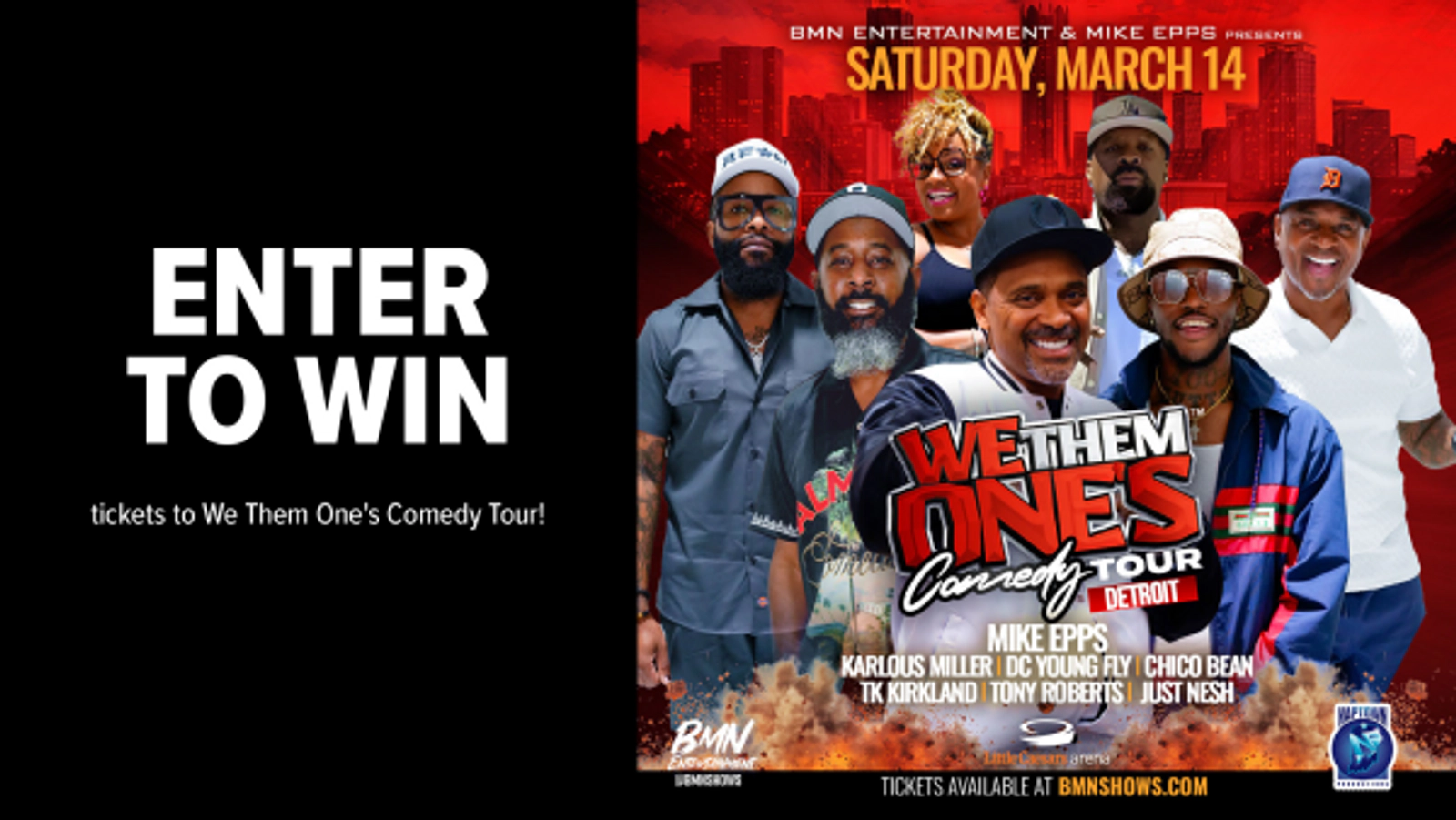 Enter to win tickets to We Them One's Comedy Tour!