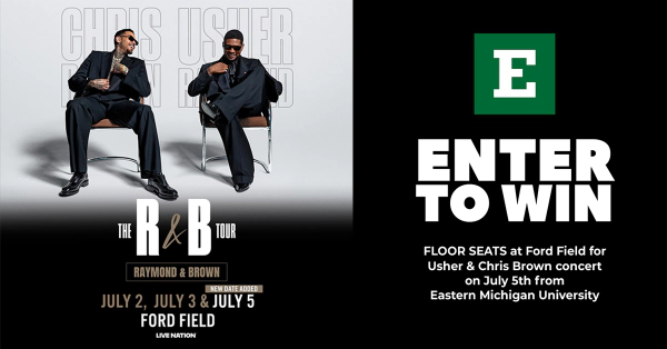 EMU is taking you to Usher & Chris Brown LIVE at Ford Field!