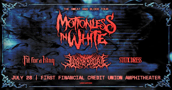 Win tickets to see Motionless In White at First Financial Credit Union Amphitheater (Formerly Isleta Amphitheater)