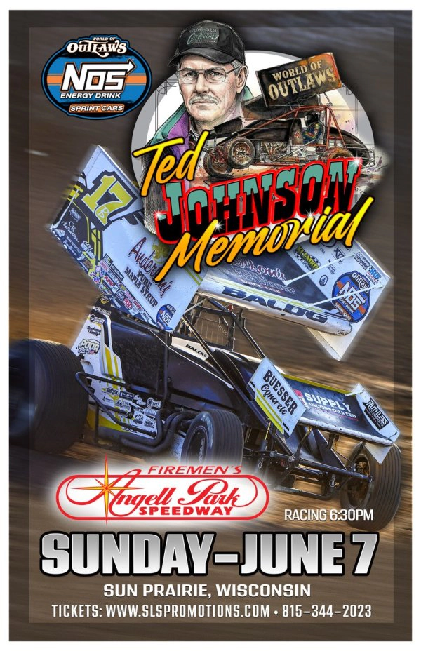 World of Outlaws Race on Sunday, June 7th at Angell Park Speedway in Sun Prairie, WI!