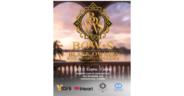 Win tickets to the inaugural BOW+S Black Owned Wine + Spirits Experience at the Garden Club of Jacksonville.
