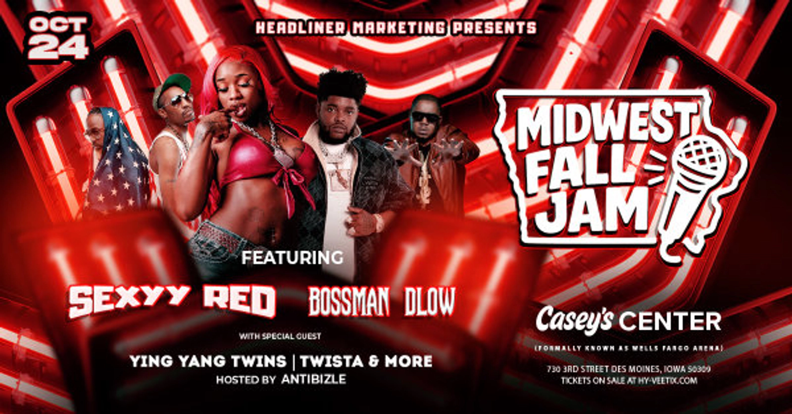 Win tickets to see SEXYY RED at Casey's Center October 24th 2025