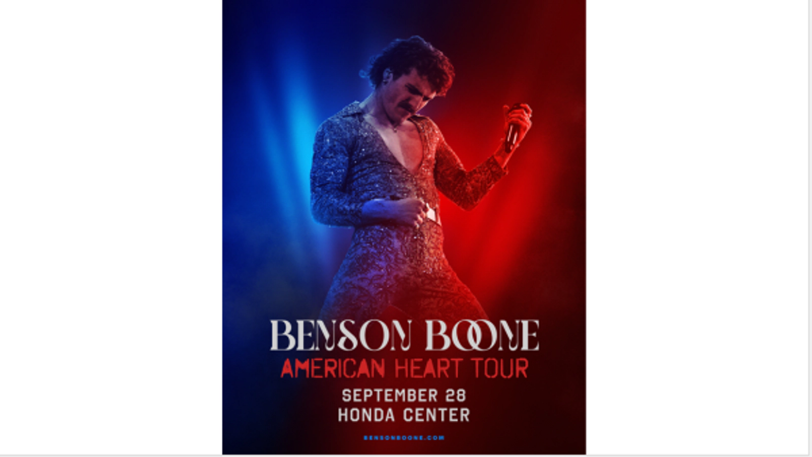 Enter to Win a Pair of Tickets to see Benson Boone at Honda Center! (9/28)