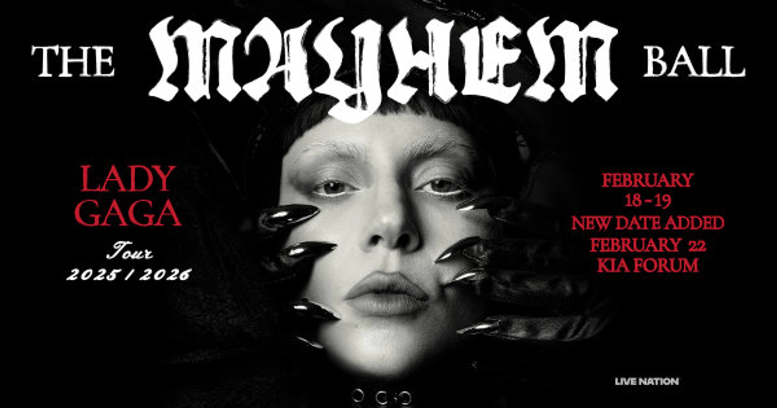 Enter to Win a Pair of Tickets to see Lady Gaga at the Kia Forum! (2/18)