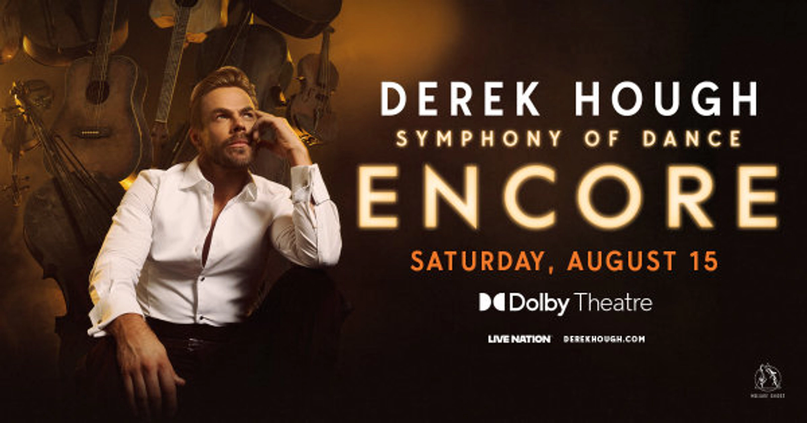 Enter to Win a Pair of Tickets to see Derek Hough at Dolby Theater in Hollywood! (8/15)