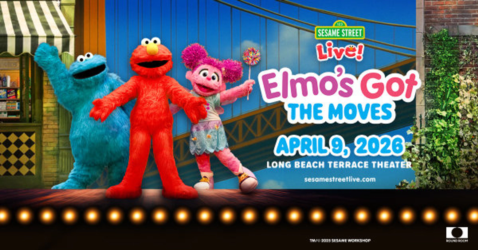 Enter to Win a Family 4-Pack of Tickets to Sesame Street Live! at Long Beach Terrace Theater! (4/9/26)