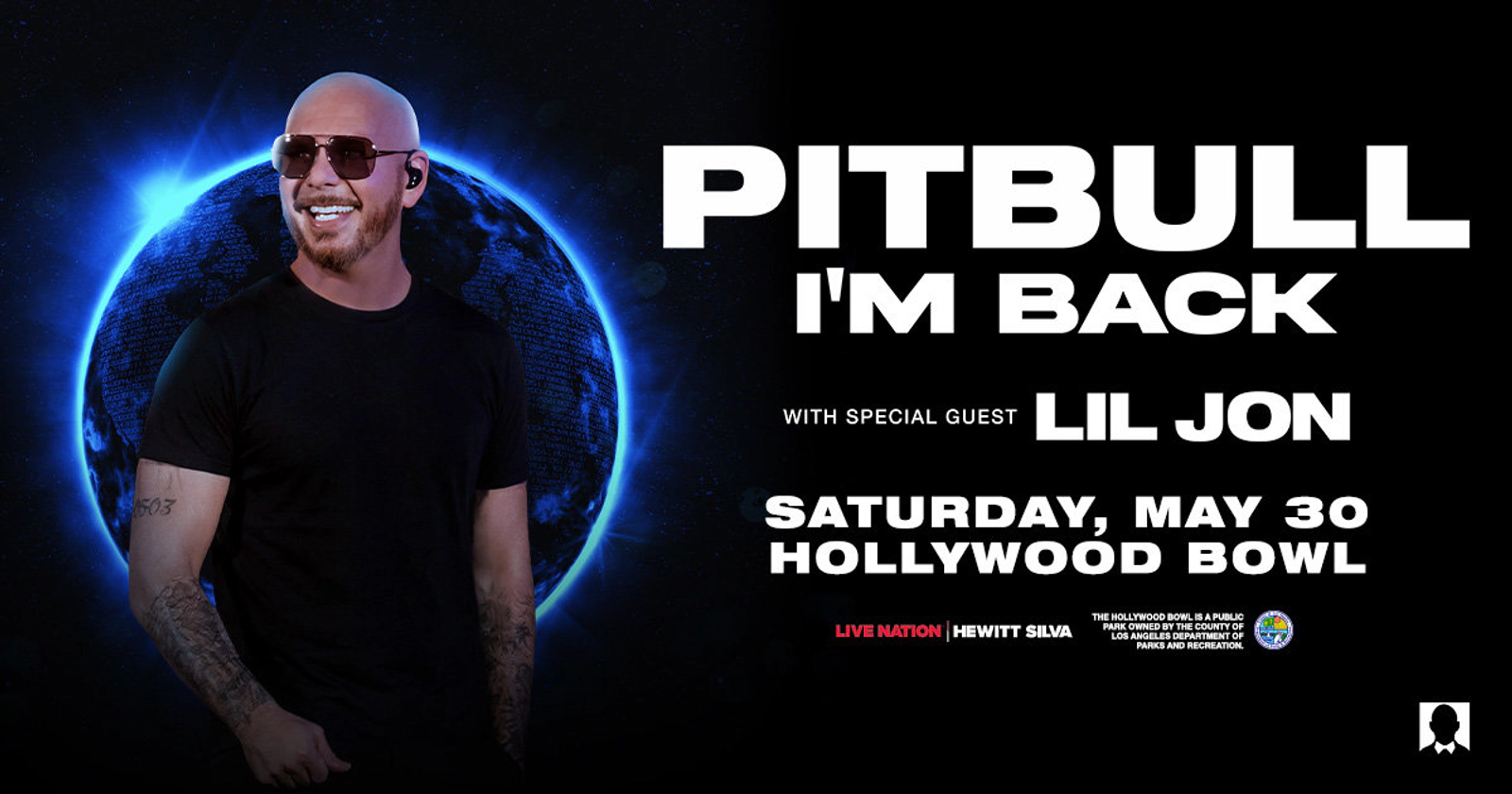 Enter to Win a Pair of Tickets to see Pitbull at Hollywood Bowl! (5/30)