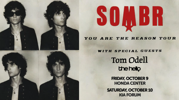 Enter to Win a Pair of Tickets to see Sombr at Honda Center! (10/9)