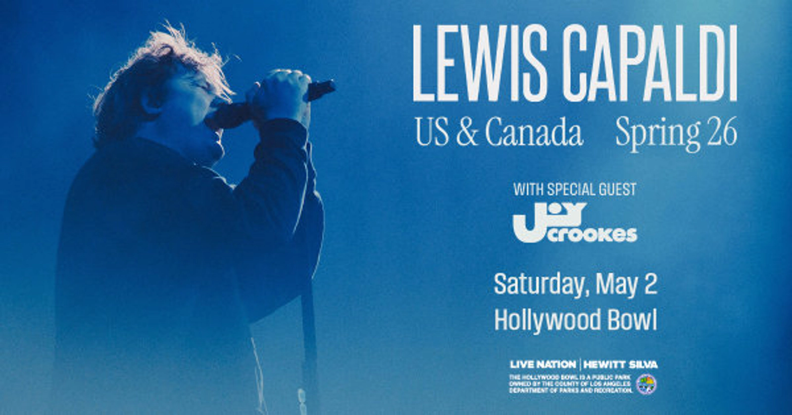 Enter to Win a Pair of Tickets to see Lewis Capaldi at Hollywood Bowl! (5/2)