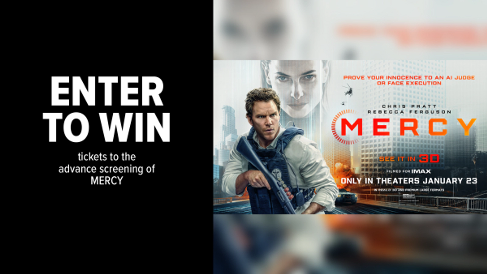 Win tickets to the advance screening of MERCY
