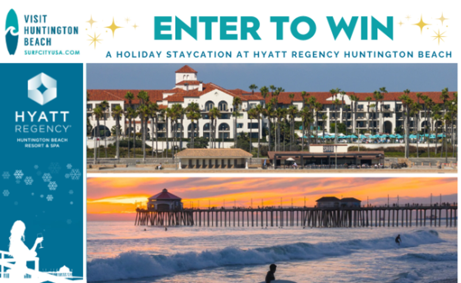 Enter for a chance to win a Holiday Staycation at Hyatt Regency Huntington Beach