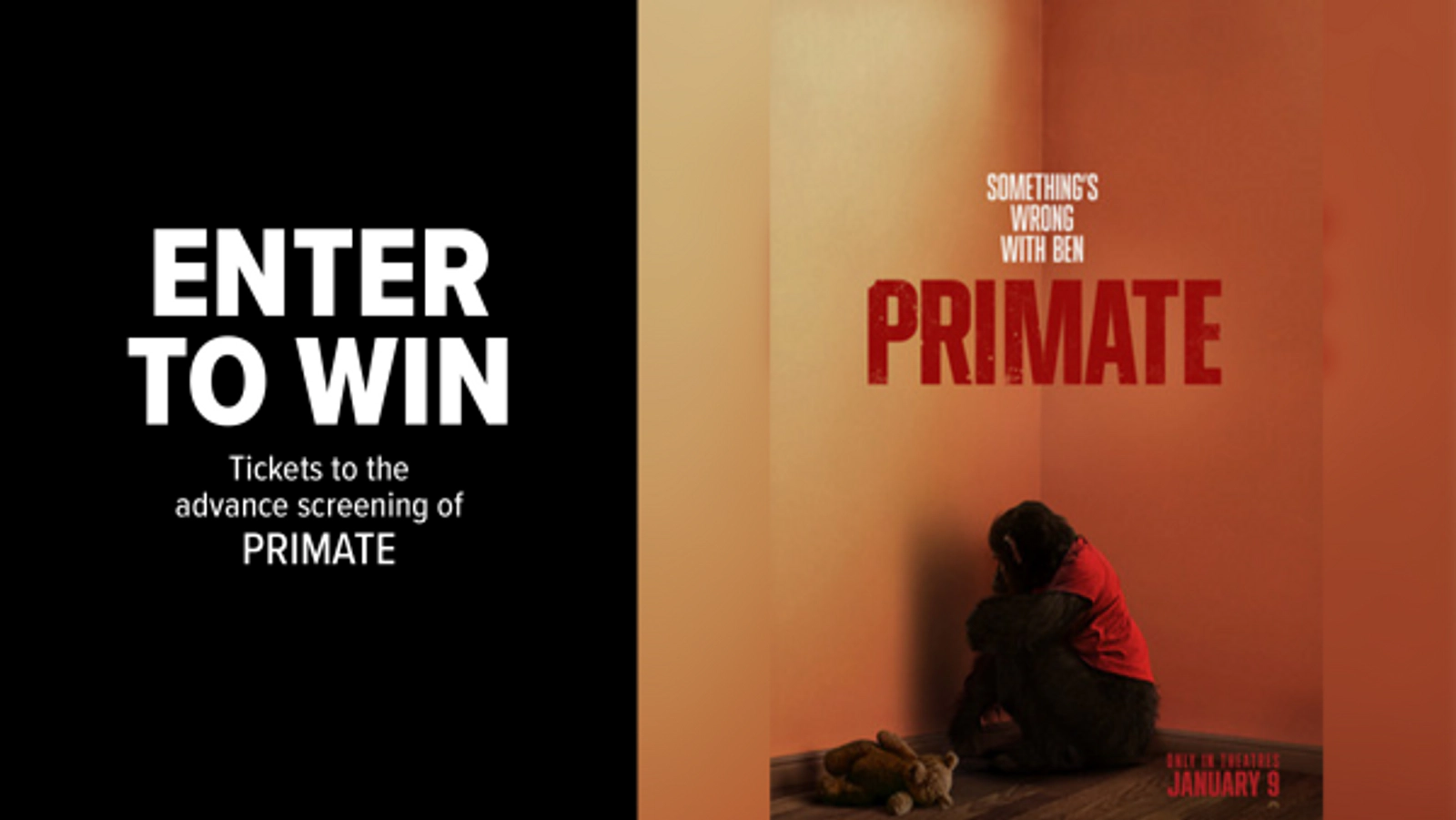 Win Tickets to the advance screening of PRIMATE