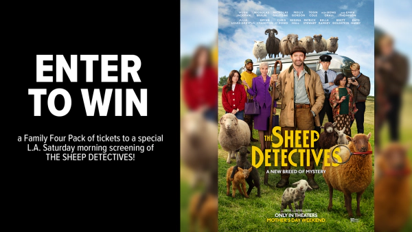 Win a Family Four Pack of tickets to a special L.A. Saturday morning screening of THE SHEEP DETECTIVES!