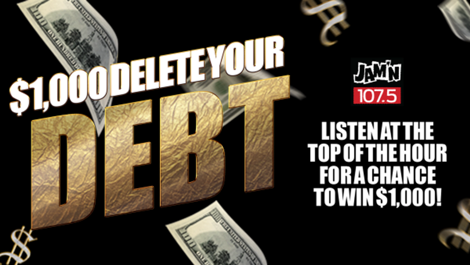 $1,000 DELETE YOUR DEBT