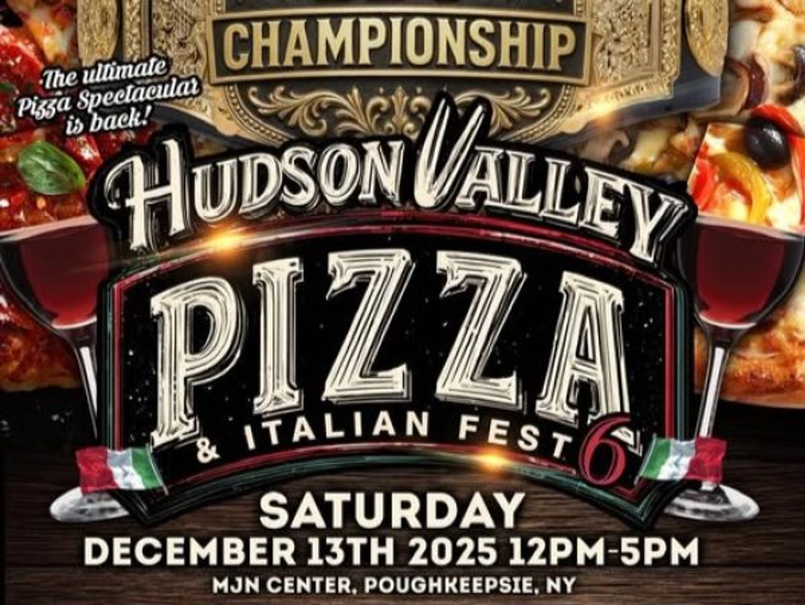Enter for your chance to win tickets to Hudson Valley Pizza Fest on December 13 at MJN Convention Center!!!