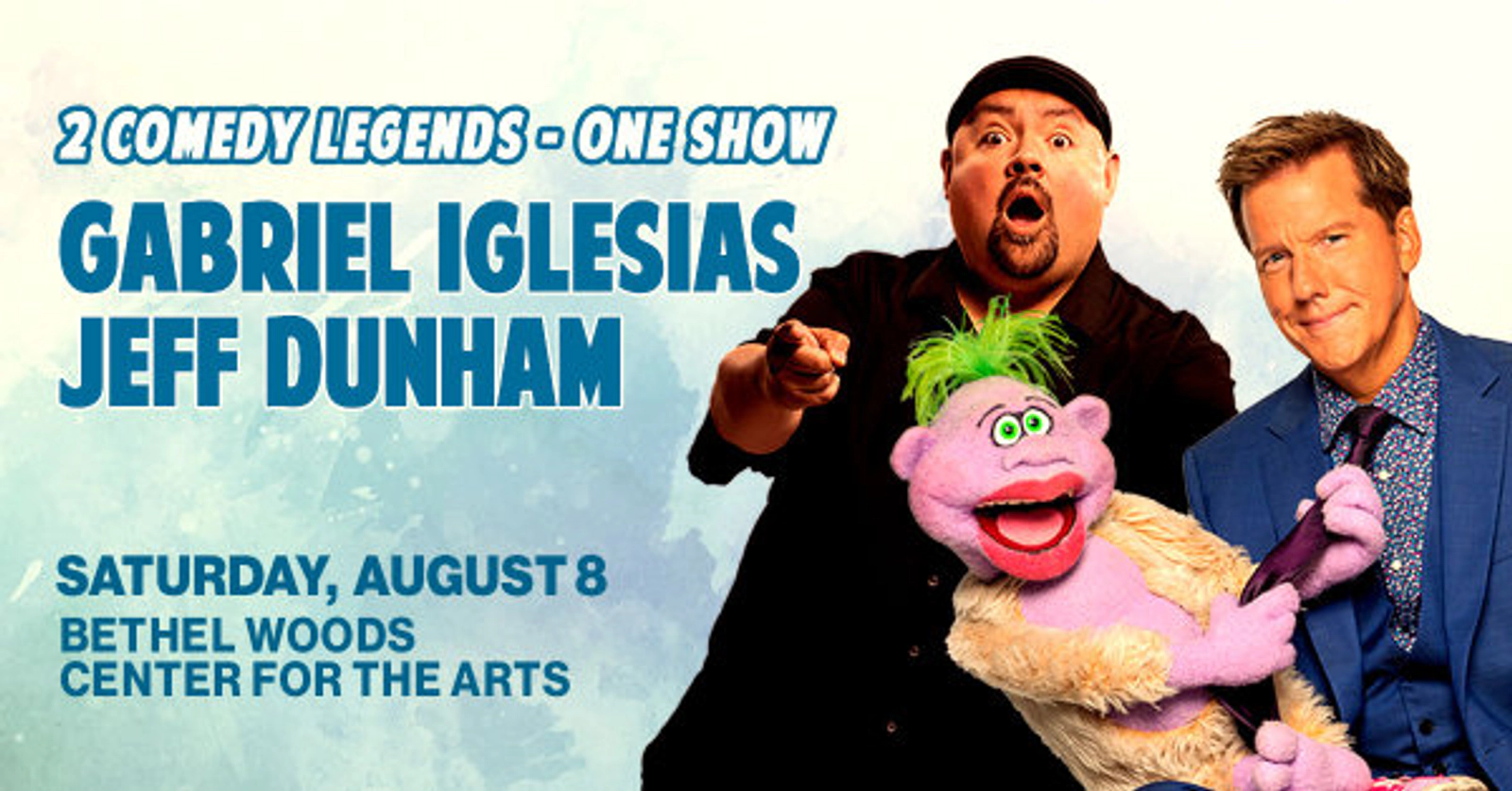 Jeff Dunham & Gabriel Iglesias at Bethel Woods