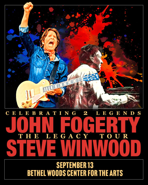 Win tickets to see John Fogerty & Steve Winwood at Bethel Woods