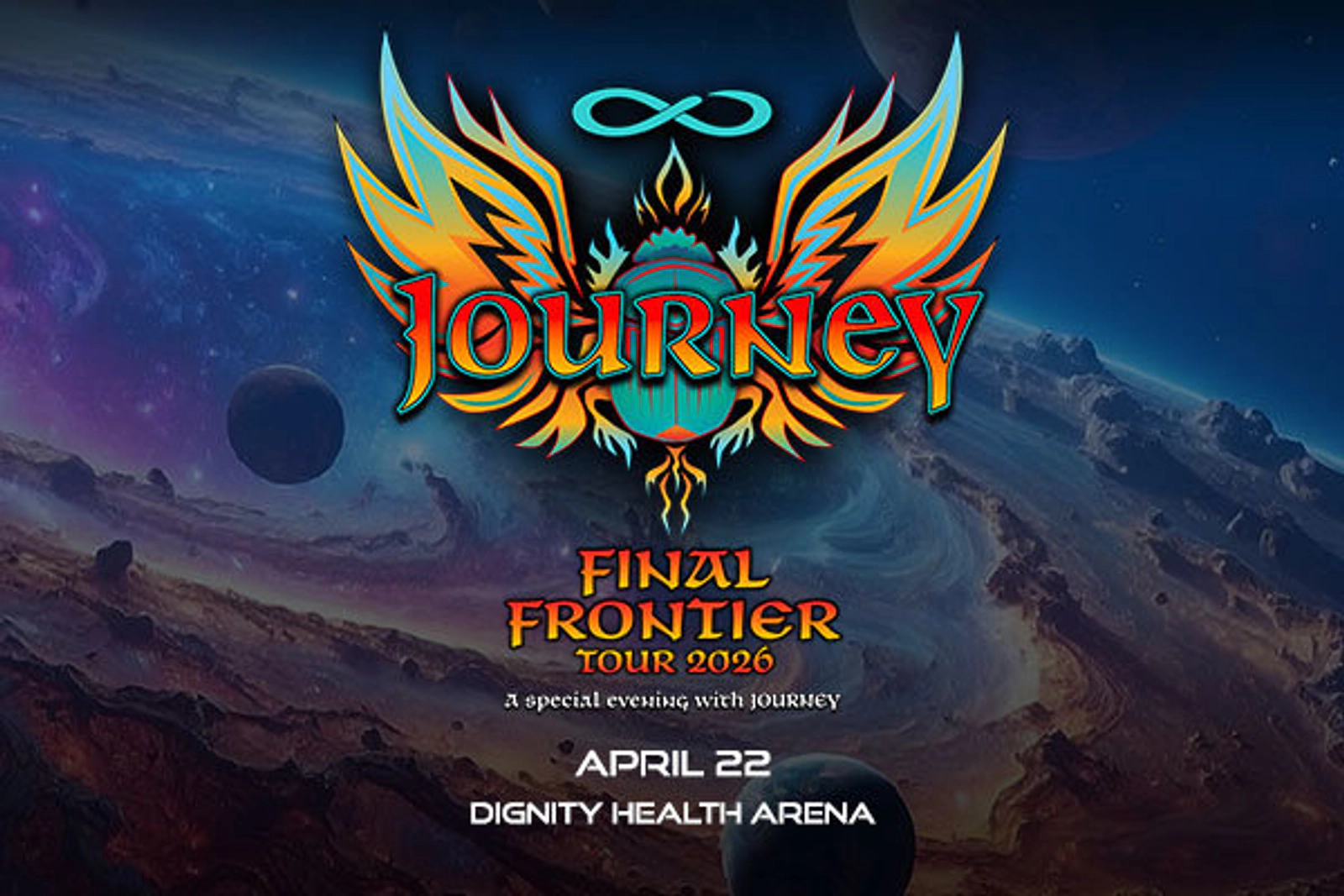 Win Tickets to see JOURNEY: The Final Frontier Tour 2026 at Dignity Health Arena on April 22nd!