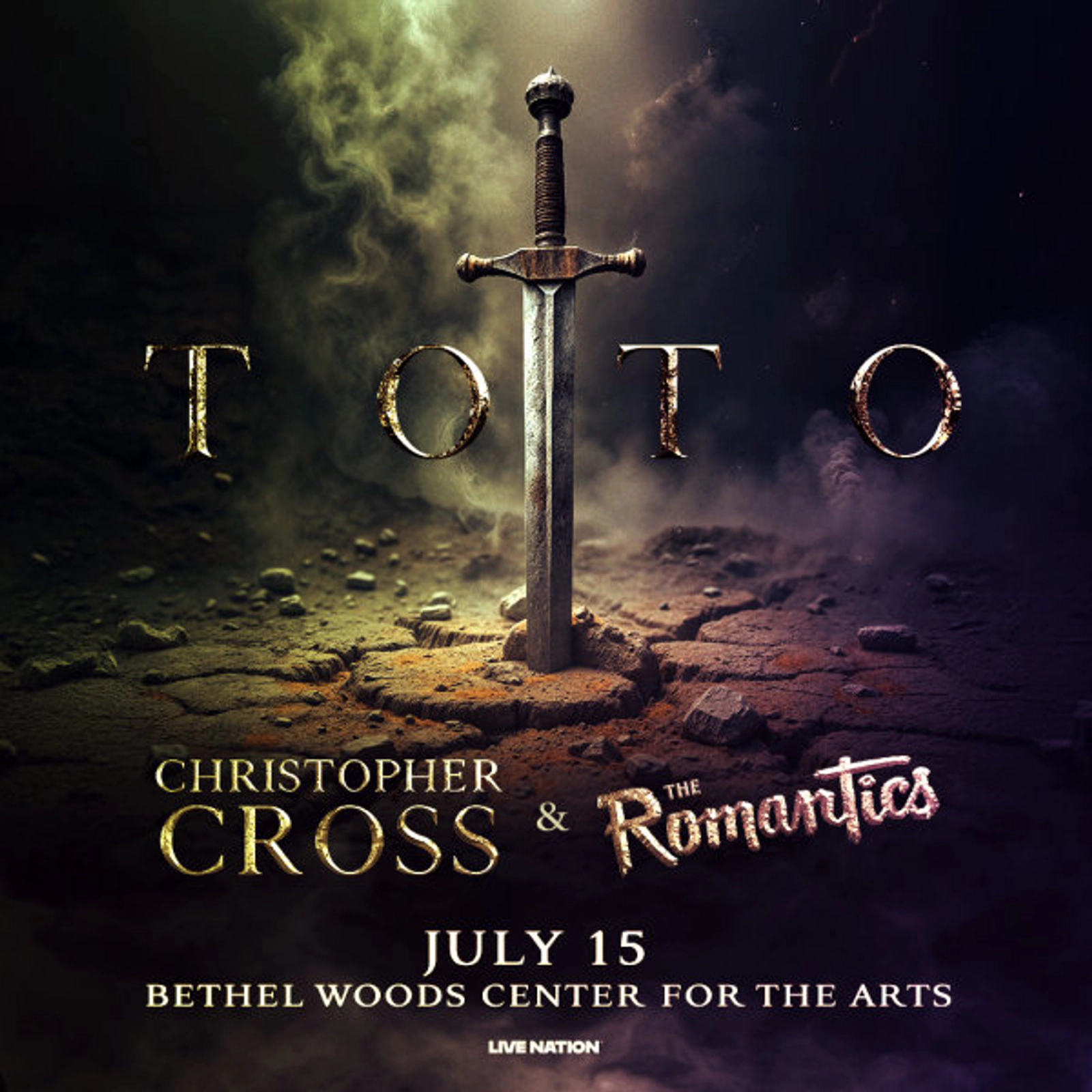 iHeart & Bethel Woods Presents TOTO with Christopher Cross & The Romantics on July 15th!