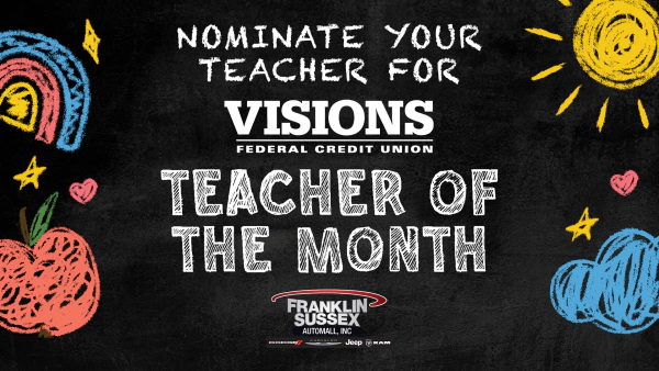 Nominate Your Favorite Visions Federal Credit Union Teacher of the Month