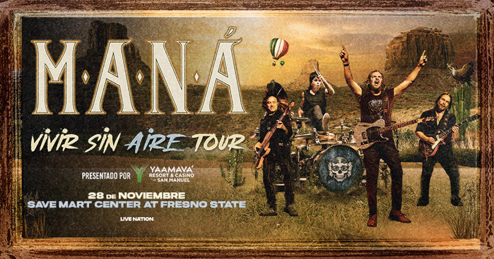 ¡Prepárate para una noche con Maná en Fresno!