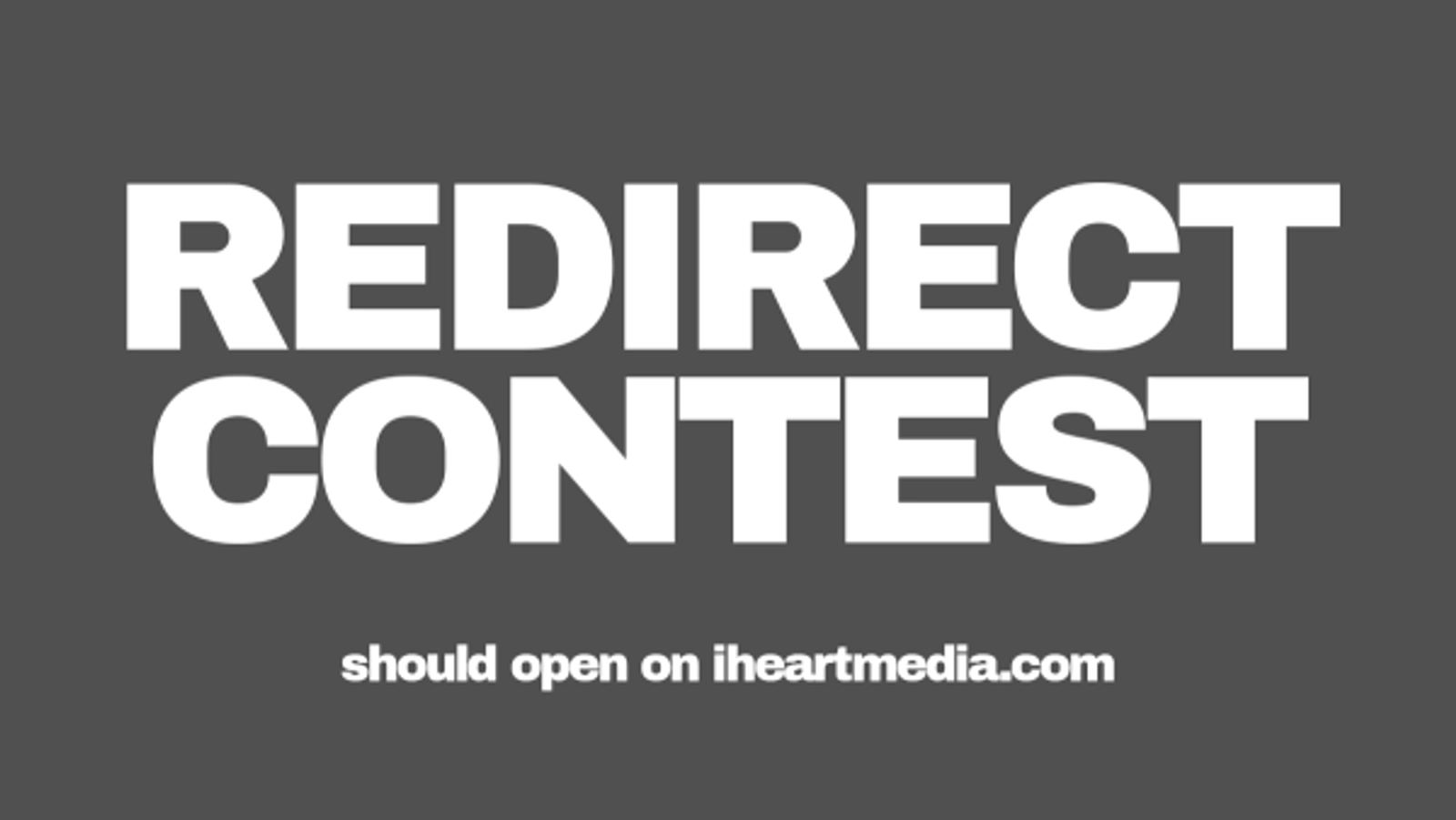 Redirect Contest
