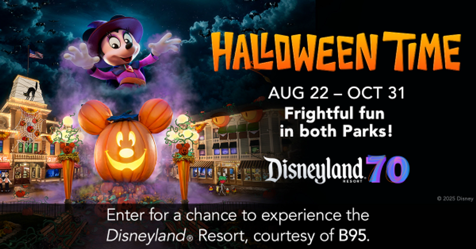 Enter For a Chance to Experience Halloween Time at the DISNEYLAND® Resort!