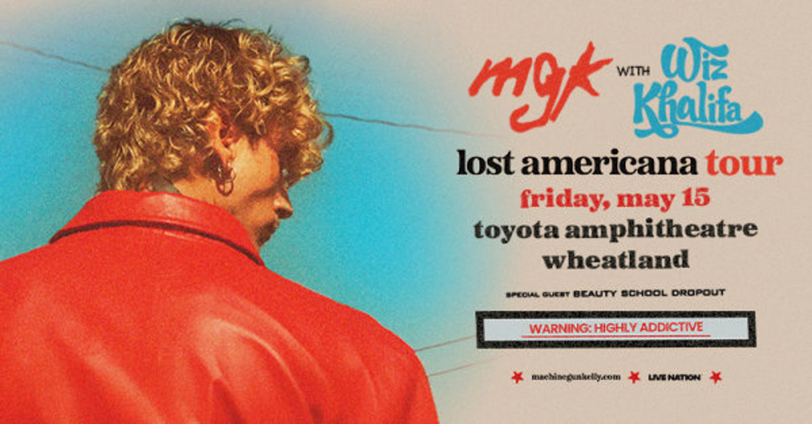 MGK & Wiz Khalifa "Lost Americana" Tour on May 15th at the Toyota Amphitheatre - Enter for a Chance to win Tickets