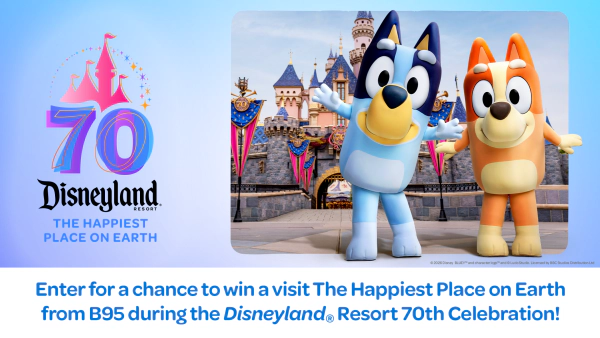Enter For Your Chance to win a Visit to The Happiest Place on Earth from B95 during the DISNEYLAND Resort 70th Celebration!