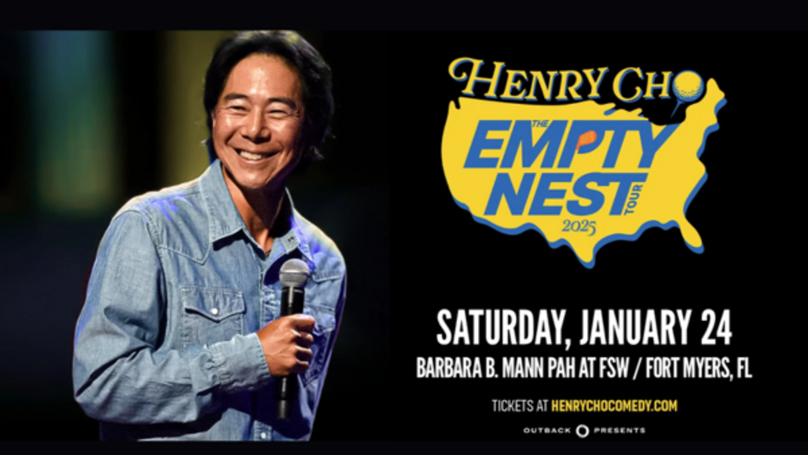 Win Tickets to See Henry Cho at Barbara B. Mann PAH at FSW