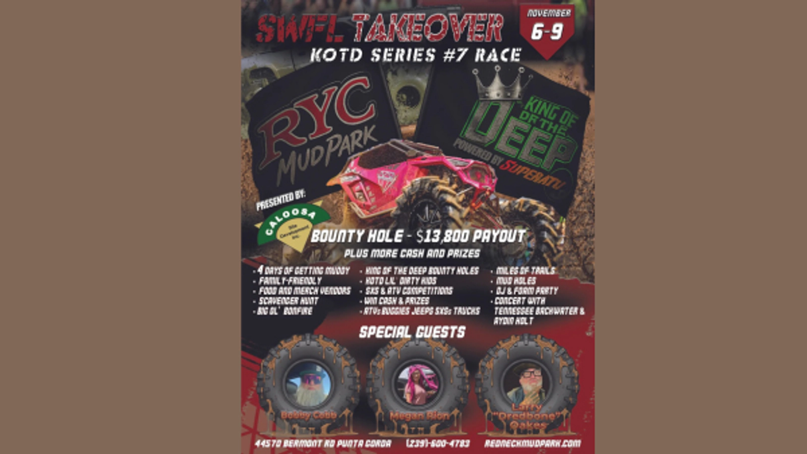 Win Tickets to the King of the Deep event at Redneck Mud Park