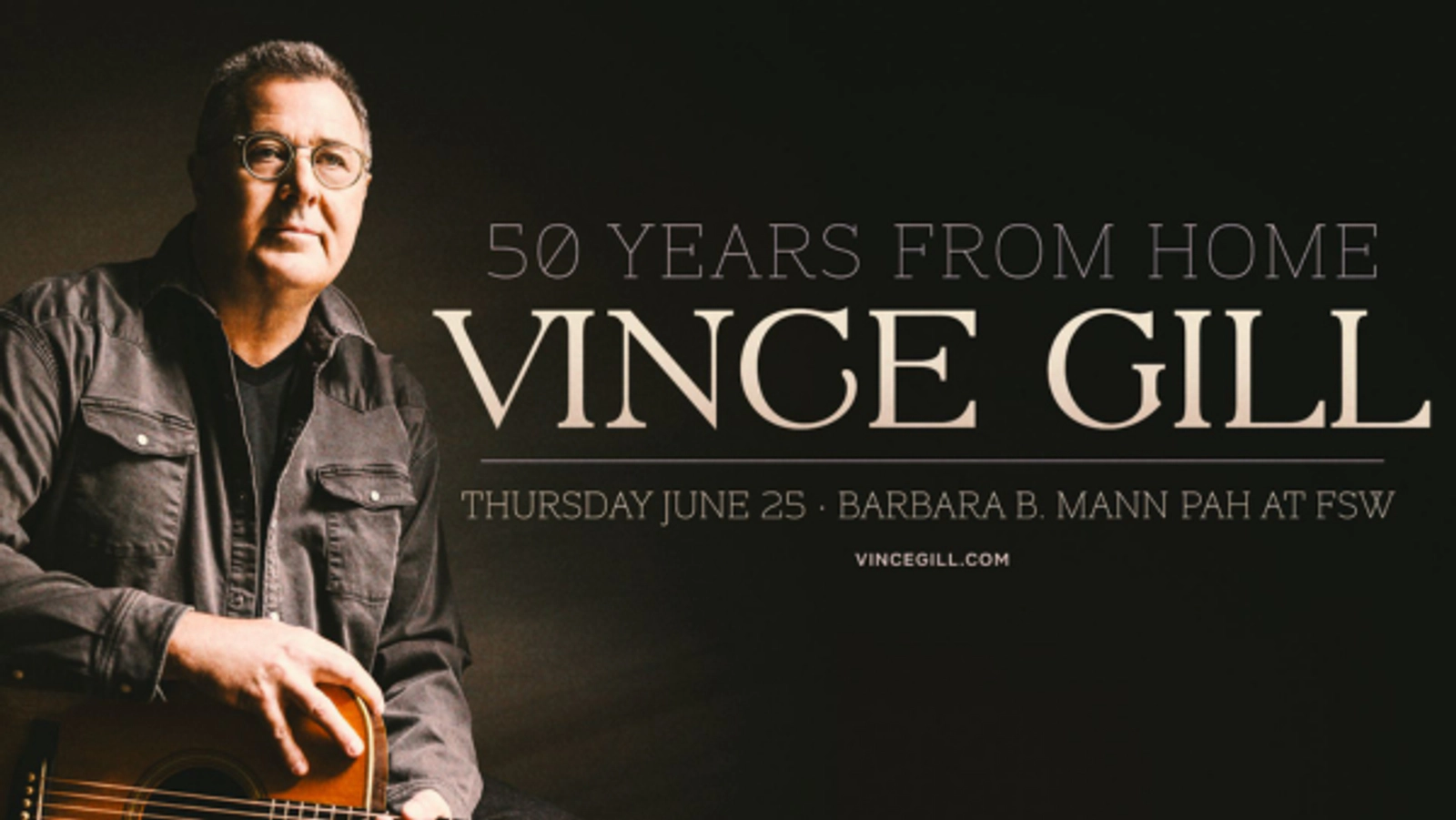Win Tickets to see Vince Gill at the Barbara B. Mann PAH