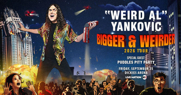 Enter to WIN tickets to "Weird Al” Yankovic  Bigger & Weirder 2026 Tour (TEXAS DATE)