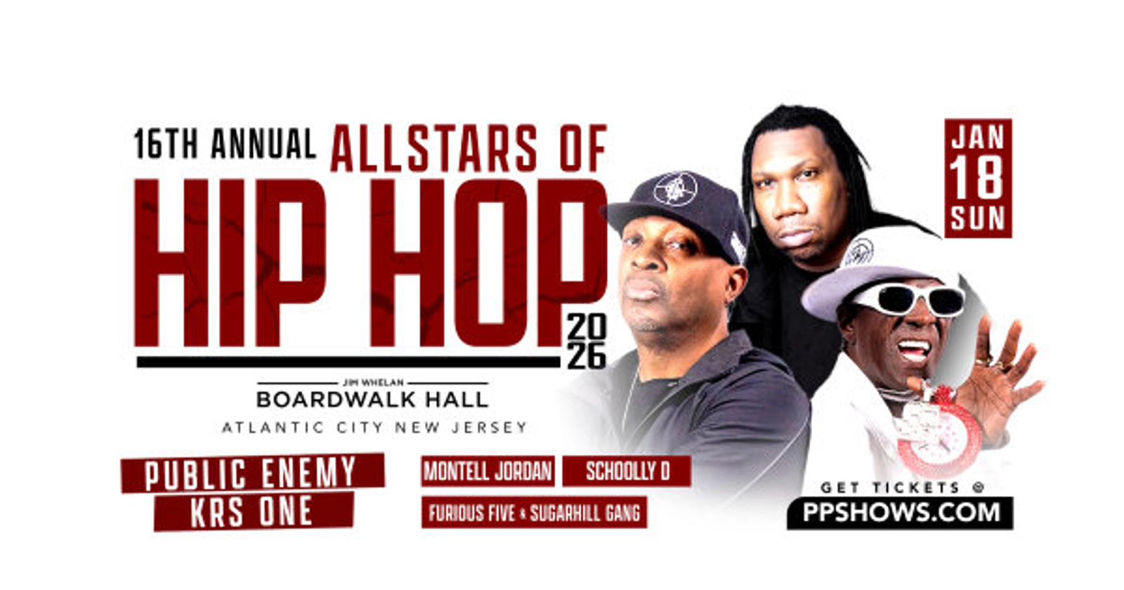 Win Tickets to see All Stars of Hip Hop @ Boardwalk Hall on January 18th!