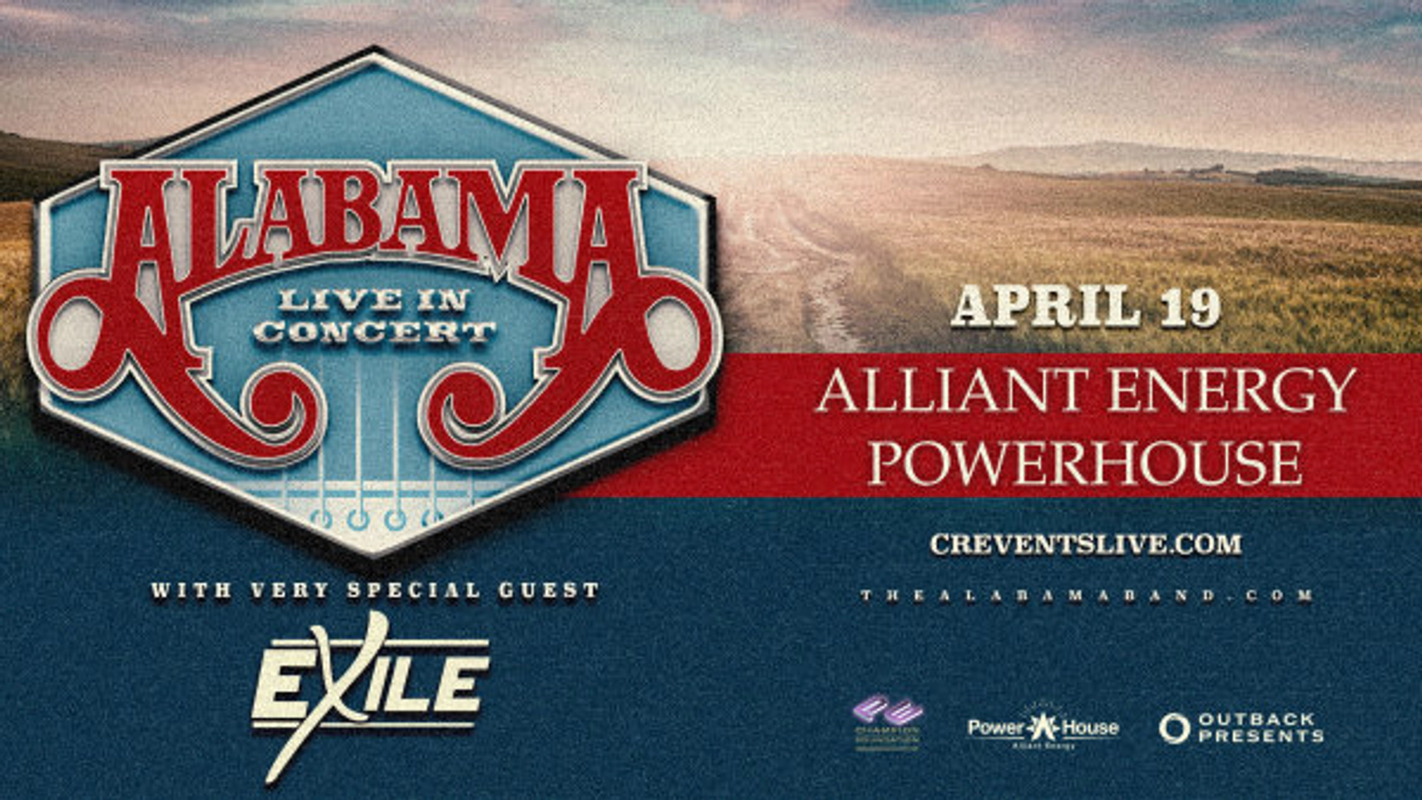 Win Tickets To See Alabama At Alliant Energy Powerhouse