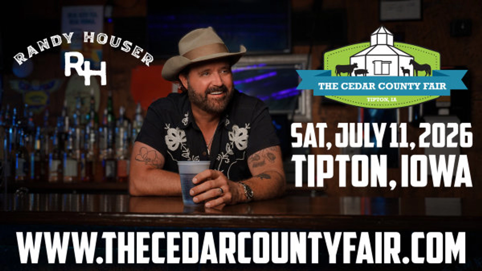 Win A Pair Of Passes To See Randy Houser At The Cedar County Fair