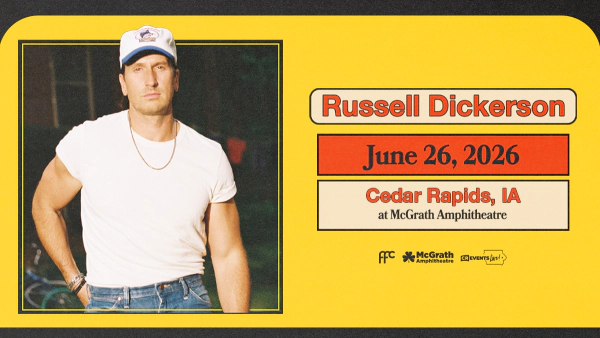 Win Last Chance Tickets To See Russell Dickerson At McGrath Amphitheatre
