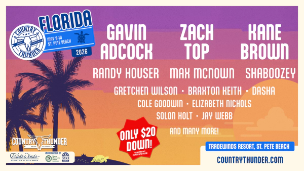 Win 3- Day Passes to Country Thunder Florida!