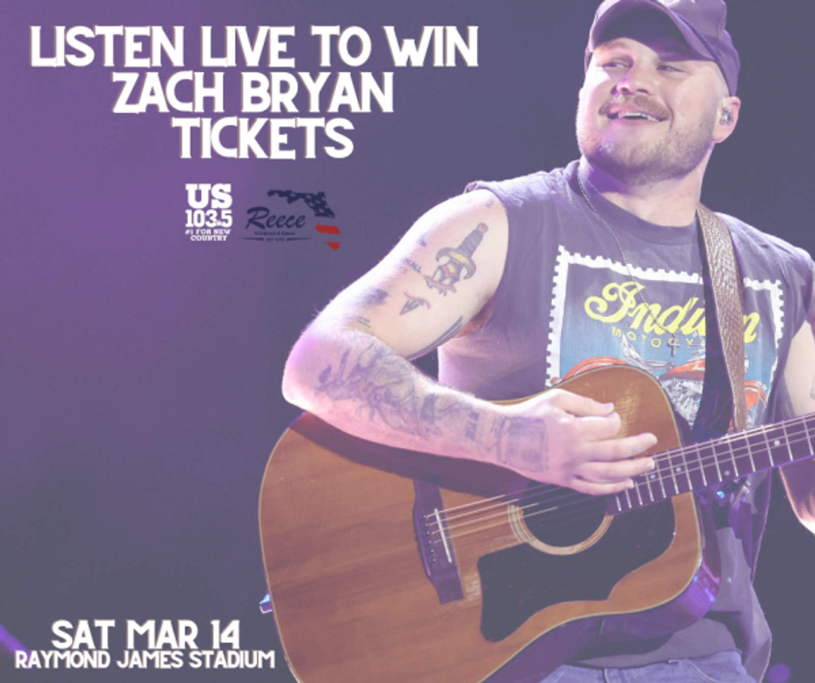 Win tickets to see Zach Bryan, brought to you by Reece Windows & Doors!