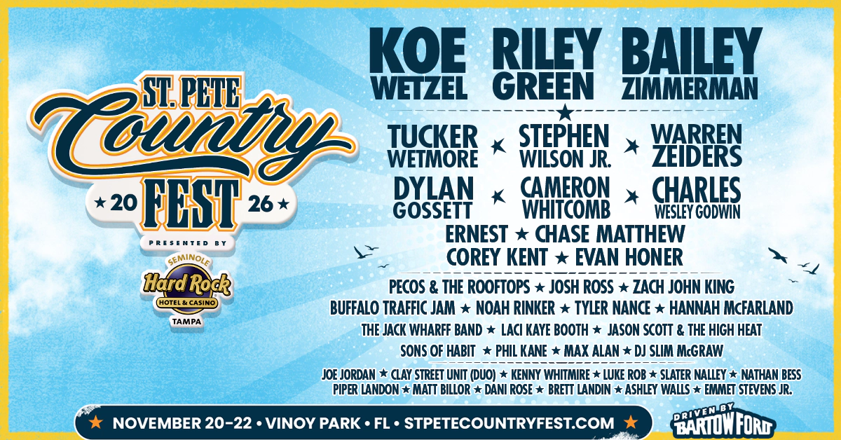 Win Tickets to go to Country Fest in St. Pete