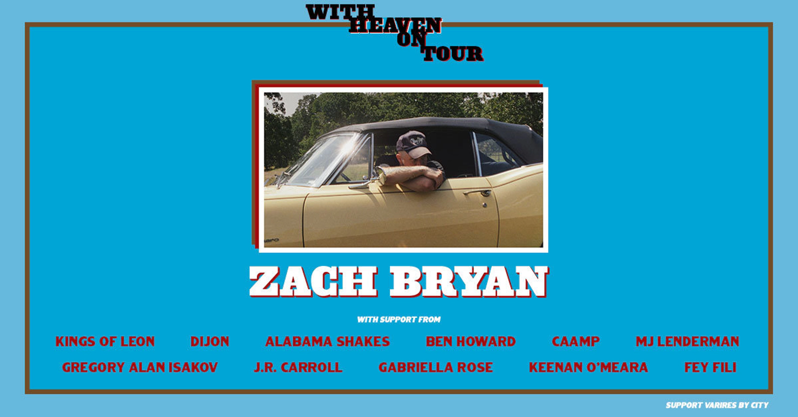 Win Tickets to ZACH BRYAN in CHARLOTTE !