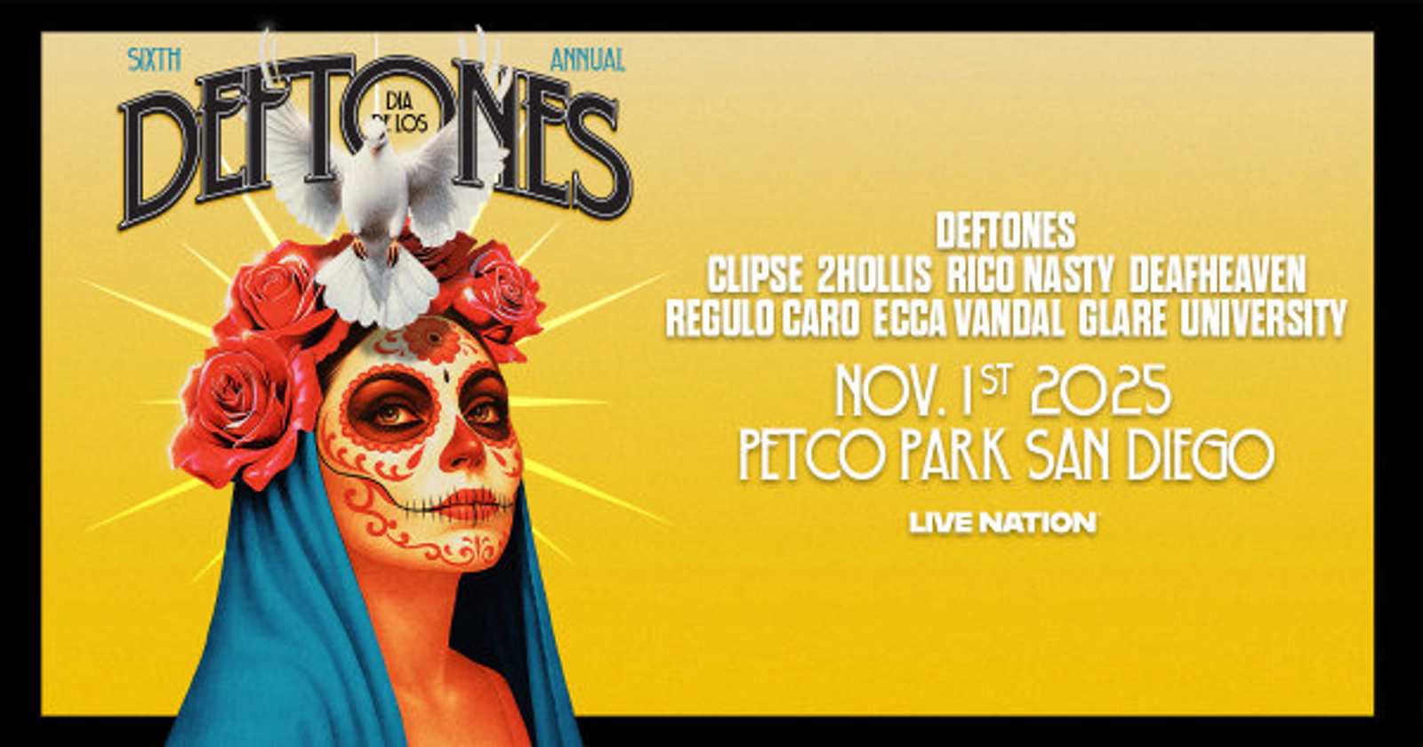 Win Tickets to DEFTONES Saturday November 1st at Petco Park San Diego