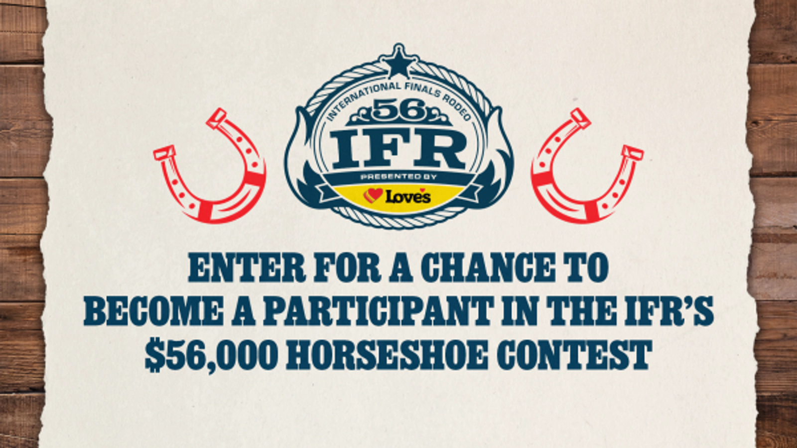 Enter For A Chance To Become A Participant In The IFR’s $56,000 Horseshoe Contest