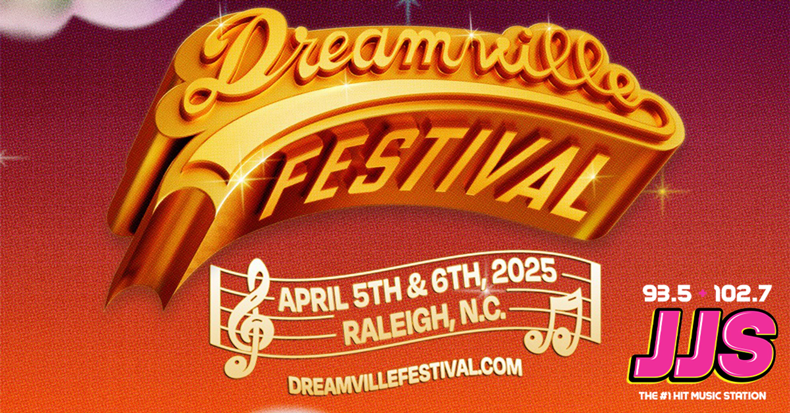 Win a Pair of Weekend Passes to DREAMVILLE 2025! 93.5/102.7 JJS 93.