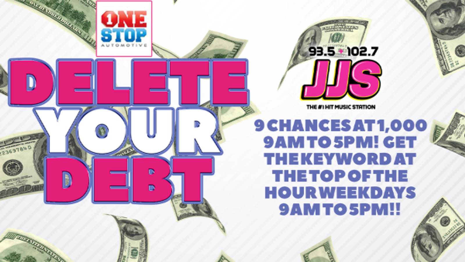 Listen to Win $1,000 With Delete Your Debt!