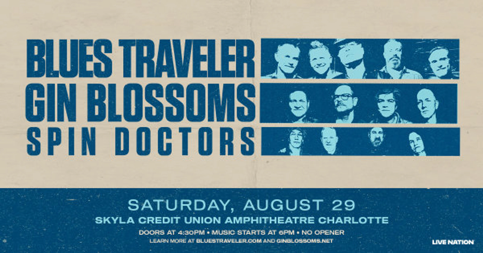 Enter to Win Tickets to Blues Traveler & Gin Blossoms with Spin Doctors at Skyla!