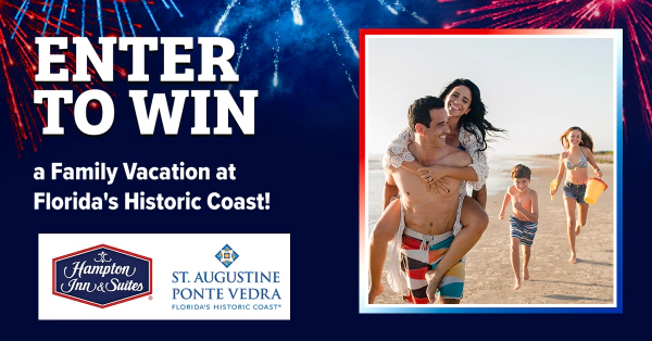 Enter to Win an epic family vacation on Florida's Historic Coast