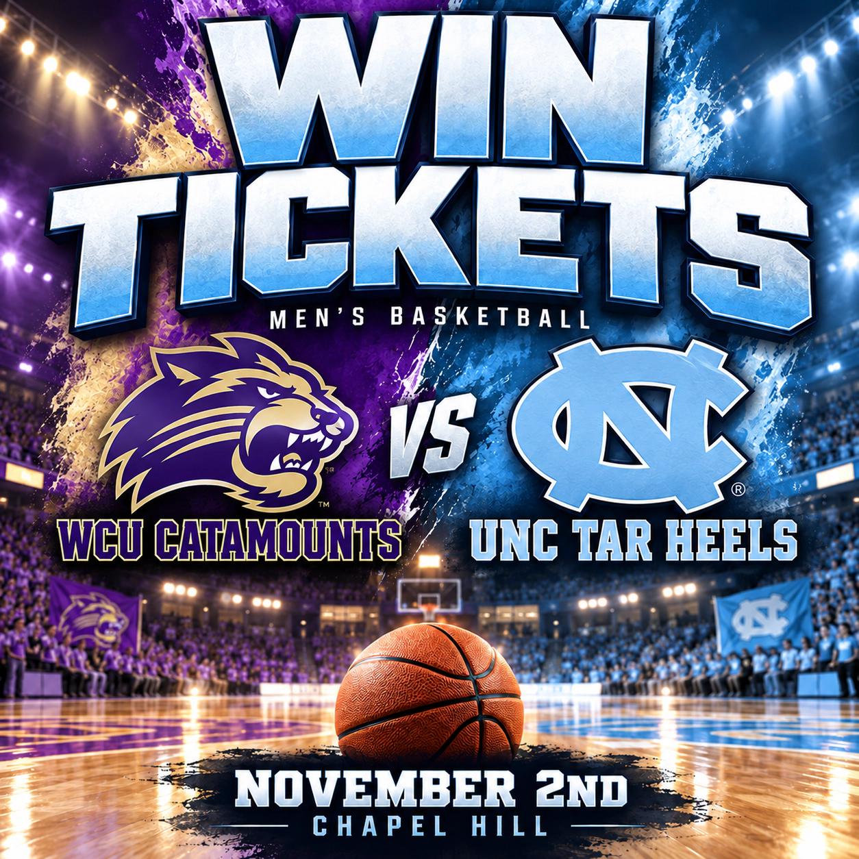 WCU vs UNC in Chapel Hill