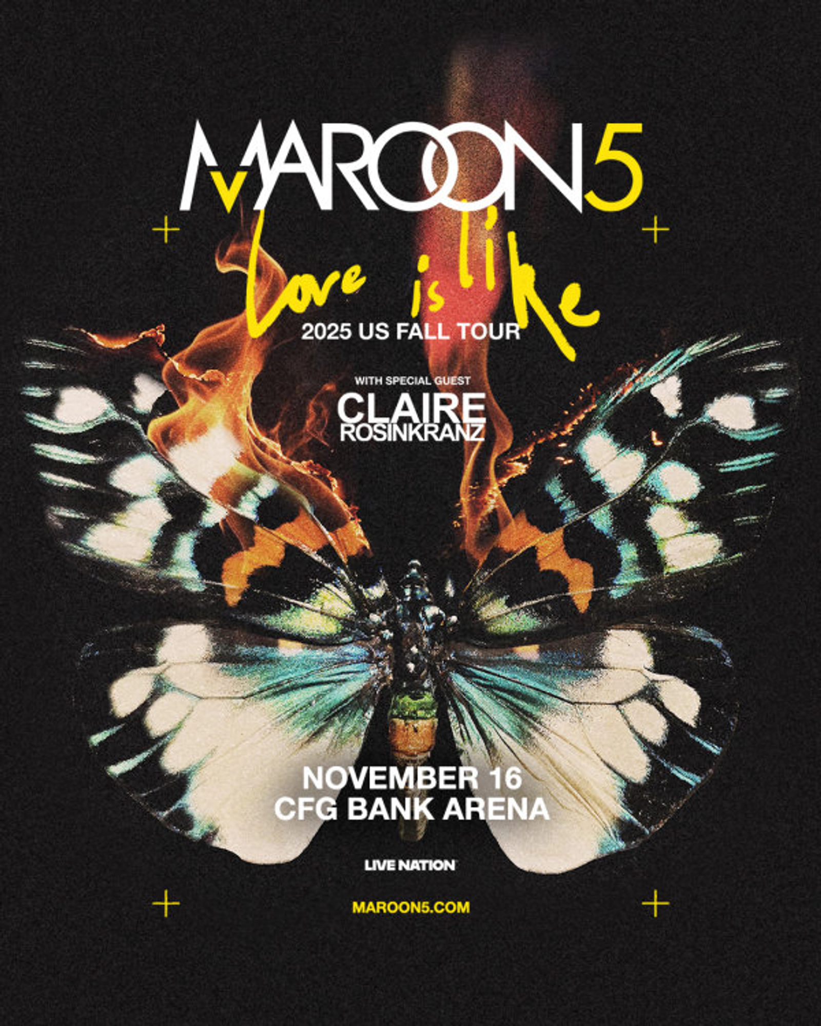 Maroon 5 | CFG Bank Arena 11/16/25 | Win on-air with Mike Klein!