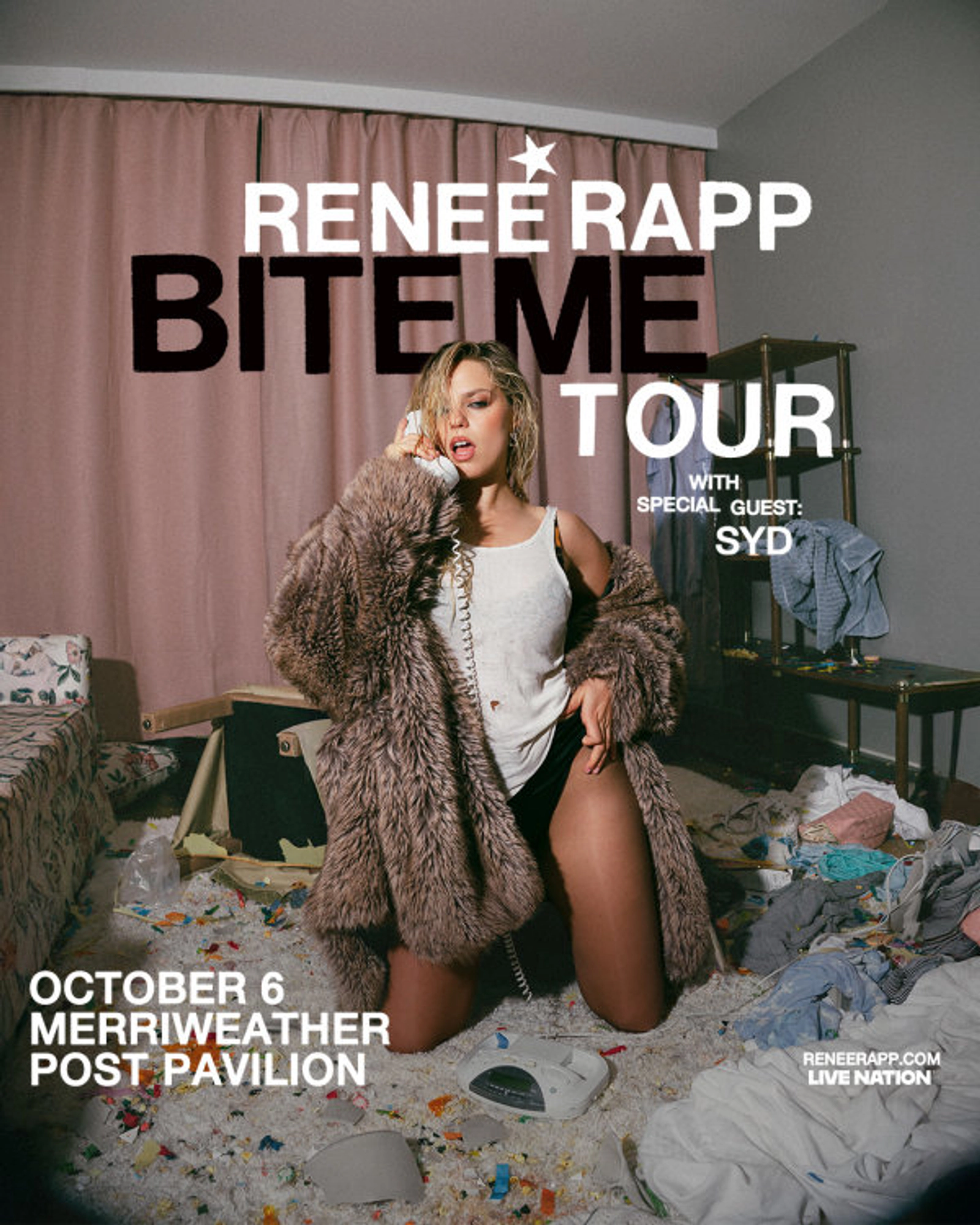 Renee Rapp | Merriweather Post Pavilion 10/6/25 | Win on-air with Mike Klein!